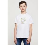 Qivi Çocuk Beyaz Unicorn Baskılı T shirt, Beyaz, 7-8 Yaş