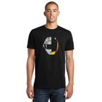 Qivi Daft Punk Ram Baskılı Siyah Erkek Örme T-shirt