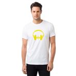 Qivi Dj Headphone Baskılı Beyaz Erkek T-shirt
