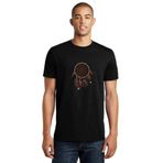 Qivi Düş Kapanı Baskılı Siyah Erkek Örme T-shirt