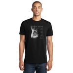 Qivi Eric Clapton Ain't Gonen Give Baskılı Siyah Erkek Örme T-shirt