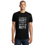 Qivi Favori Book Death Baskılı Siyah Erkek Örme T-shirt