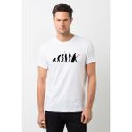 Qivi Force Evolution Baskılı Beyaz Erkek T-shirt