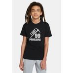 Qivi Fortnite I Got 99 Problems Siyah Baskılı Unisex Çocuk T-shirt