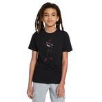 Qivi Fortnite Siyah Adam Baskılı Unisex Çocuk Siyah T-shirt