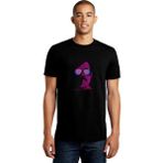 Qivi Freddie Mercury Baskılı Siyah Erkek Örme T-shirt