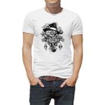 Qivi Gamblıng Zar 1969 Baskılı Beyaz Erkek Örme Tshirt