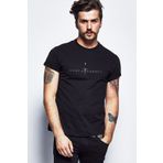 QIVI Game Of Thrones Kılıç Baskılı Siyah Erkek Örme Tshirt T-shirt Tişört T Shirt