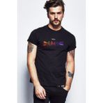 Qivi George Harrison Metal Rock Music Baskılı Siyah Erkek Örme Tshirt - XL