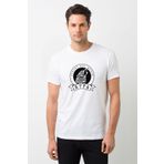QIVI Göktürk Tengri Biz Menen Baskılı Beyaz Erkek Örme Tshirt T-shirt Tişört T Shirt