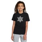 Qivi Hipnos David Baskılı Unisex Çocuk Siyah T-shirt