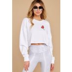 Qivi Kadın Örme Sweatshirt Uzun Kol CKB0138-KDNCR, M