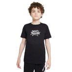 Qivi King Diamond Logo Baskılı Siyah Erkek Çocuk T-shirt