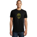 Qivi Kuru Kafa Baskılı Siyah Erkek Örme T-shirt