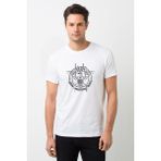 Qivi Lamb of God American Crow Baskılı Beyaz Erkek T-shirt