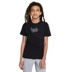 Qivi Lamb Of God Logo Baskılı Siyah Unisex Çocuk T-shirt
