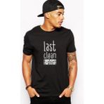 Qivi Last Clean Baskılı Siyah Erkek Örme T-shirt