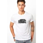 Qivi Led Zeppelin Baskılı Beyaz Erkek T-shirt