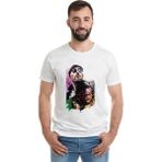 Qivi Leon Mathilda the Professional Sevginin Baskılı Beyaz Erkek T-shirt