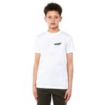 Qivi Leon St Far Baskılı Beyaz Unisex Çocuk T-shirt