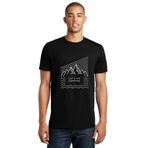 Qivi Lets Go Camping Çam Baskılı Siyah Erkek Örme T-shirt