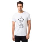 Qivi Life is too Short to Wear Boring Baskılı Beyaz Erkek T-shirt