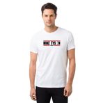 Qivi Mike Tyson Academy Baskılı Beyaz Erkek T-shirt