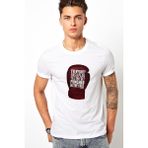 Qivi Mike Tyson Everybody Has a Plan Baskılı Beyaz Erkek T-shirt