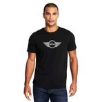 Qivi Mini Baskılı Siyah Erkek Örme T-shirt