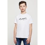 Qivi Mustafa Kemal Atatürk Imza Baskılı Unisex Çocuk Beyaz Tshirt - 11 - 12 Yaş