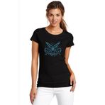 Qivi Of Warcraft Death Knight Ilya Semenov Baskılı Siyah Kadın Örme T-shirt