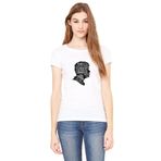 Qivi Peaky Blinders By Order of the Baskılı Beyaz Örme Kadın T-shirt