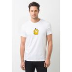 Qivi Pokemon Psyduck Baskılı Beyaz Erkek Örme Tshirt - XS