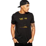 Qivi Pubg 98 Alive Baskılı Siyah Erkek Örme T-shirt