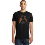 Qivi Pubg Ateşli Vector Baskılı Siyah Erkek Örme T-shirt