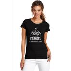 Qivi Pubg Come to Erangel Baskılı Siyah Örme Kadın T-shirt