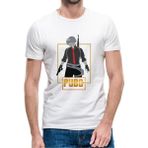 Qivi Pubg Man Baskılı Beyaz Erkek Örme Tshirt - XL