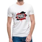 Qivi Pubg Playerunknowns Baskılı Beyaz Erkek Örme Tshirt