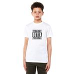 Qivi Pubg Straıght Outta Pochınkı Baskılı Unisex Çocuk Beyaz T-shirt