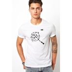 Qivi Pubg Tava Silahlar Baskılı Beyaz Erkek T-shirt