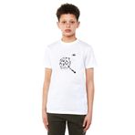 Qivi Pubg Tava Silahlar Baskılı Unisex Çocuk Beyaz T-shirt