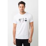 Qivi Pubg Tavanın Kullanışı Baskılı Beyaz Erkek Örme Tshirt