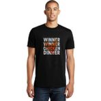Qivi Pubg Winner Tavuk Baskılı Siyah Erkek Örme T-shirt