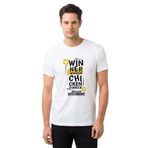 Qivi Pubg Winner Winner Baskılı Beyaz Erkek T-shirt