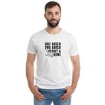 Qivi Punisher One Batch Two Batch Baskılı Beyaz Erkek T-shirt