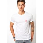 Qivi Red Spider Kırmızı Örümcek Baskılı Beyaz Erkek T-shirt