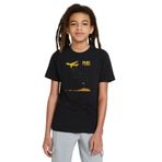 Qivi RF0434-COCTS Baskılı Unisex Çocuk Siyah T-shirt