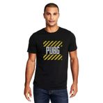 Qivi RF0490-ERKTS Pubg Baskılı Siyah Örme Erkek T-shirt