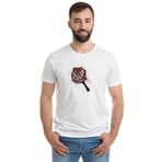 Qivi RF0492-ERKTS Pubg Winner Tava Baskılı Beyaz Örme Erkek T-shirt