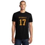 Qivi Riverdale 17 Baskılı Siyah Erkek Örme T-shirt